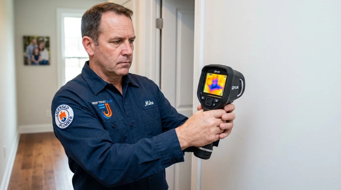 Thermal imaging leak detection by Johns Plumbing LLC in Jefferson